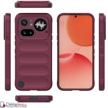 Magic Shield guminis dėklas - bordo spalvos (Nothing Phone 4A Pro) Magic Shield guminis dėklas - bordo spalvos (Nothing Phone 4A Pro)